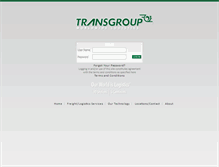 Tablet Screenshot of login.transgroup.com